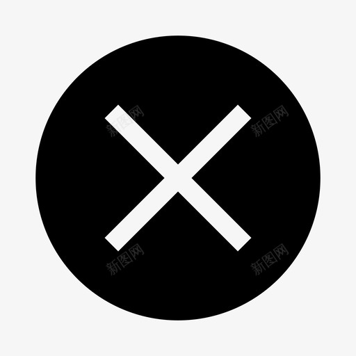 取消停止删除图标svg_新图网 https://ixintu.com 保持 停止 关闭 删除 取消 拒绝 注意 社交消息ui 解除 退出