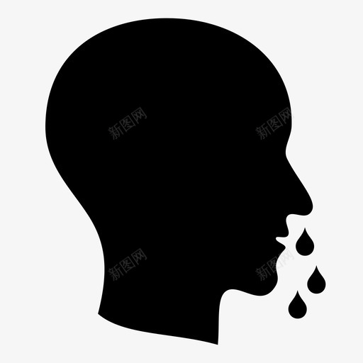 流鼻涕标记流感图标svg_新图网 https://ixintu.com 另一个 合并 感冒 感染 标记 检查 流感 流鼻涕 添加