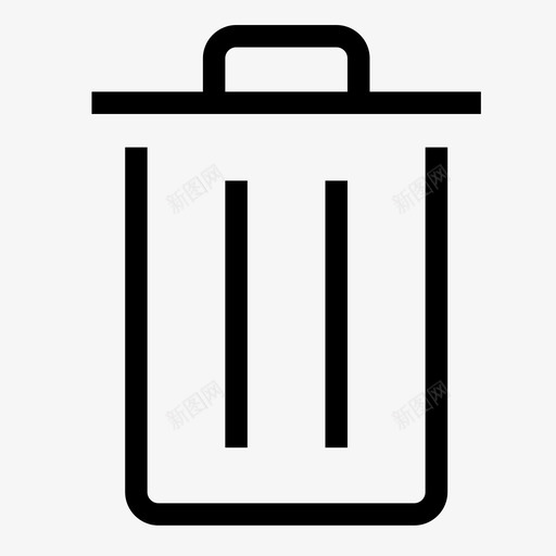 垃圾桶删减删除图标svg_新图网 https://ixintu.com 96x96像素完美瘦用户界面 删减 删除 垃圾桶 应用程序接口48x48 忽略 指示 联合 转发