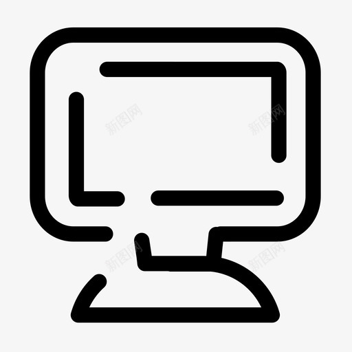计算机台式机设备图标svg_新图网 https://ixintu.com 办公室 台式机 屏幕 显示器 电子设备 视频 计算机 设备