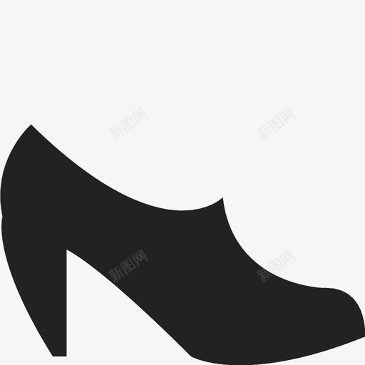 跟靴联合鞋图标svg_新图网 https://ixintu.com 加 女式 女鞋 新 时尚 更多 格子 联合 跟靴 鞋 鞋类 高跟鞋