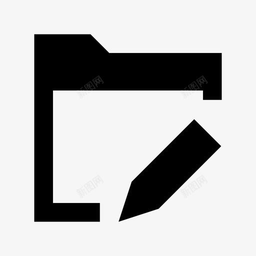 编辑文件夹调整更改图标svg_新图网 https://ixintu.com 修复 更改 更正 编辑文件夹 网页设计和开发材料设计图标 调整