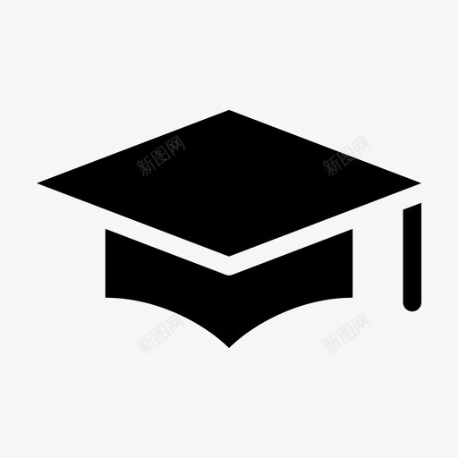 学术帽学生方块图标svg_新图网 https://ixintu.com 伏击 大学 学术帽 学生 学院 教育雕文 方块 毕业生 清洁工 胡佛 蜘蛛 面筋