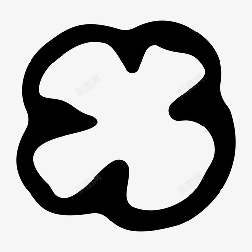 甜椒变形虫细胞图标svg_新图网 https://ixintu.com 三叶草 变形虫 甜椒 细胞 花 蔬菜 鬼魂轮廓