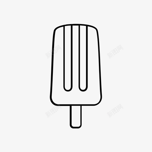 冰棒冷的食物图标svg_新图网 https://ixintu.com 冰 冰棒 冷的 棍子 食物