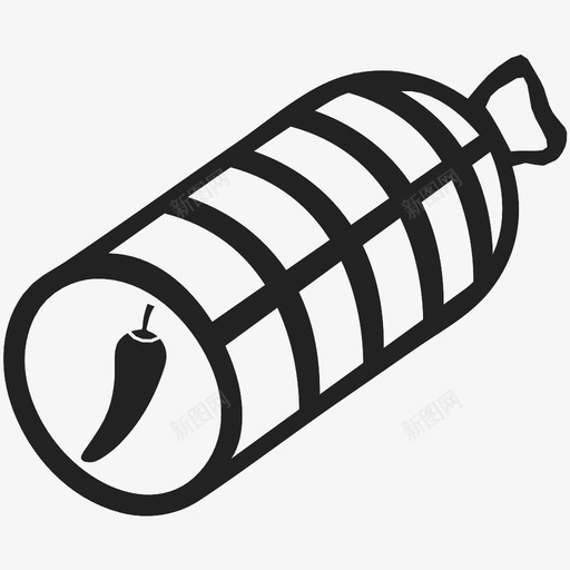 辣香肠猪肉胡椒图标svg_新图网 https://ixintu.com 删除 指示 新的 检查 猪肉 胡椒 转下一个 辣 辣香肠