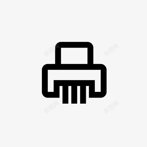 碎纸机blac删除图标svg_新图网 https://ixintu.com 96x96像素完美 blac imagse 删除 应用程序接口48x48 文档 碎纸机 纸张