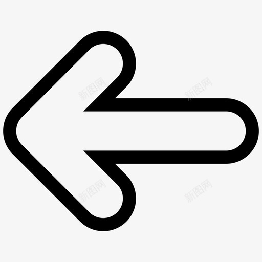 左轮廓多愁善感派图标svg_新图网 https://ixintu.com 克隆 多愁善感 寻路 寻路箭头 左轮廓 干燥 形成 方向 派 箭头