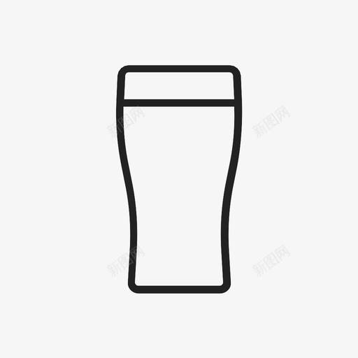 啤酒杯品脱新图标svg_新图网 https://ixintu.com ipa 其他 前进 品脱 啤酒杯 工会 新 标记 饮料