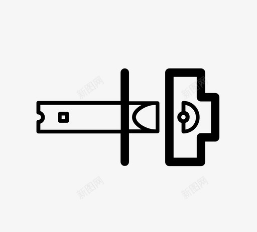 插销减法信号图标svg_新图网 https://ixintu.com 信号 减法 另一个 安全 家庭安全 插销 支票 联合 锁 门锁