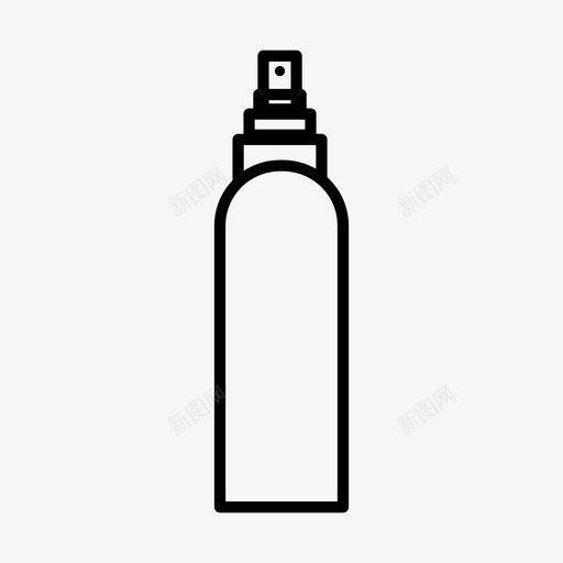 喷雾美容瓶子图标svg_新图网 https://ixintu.com 化妆品 化学品 喷雾 喷雾器 女士用品 洗漱用品 瓶子 美容 金属 锡