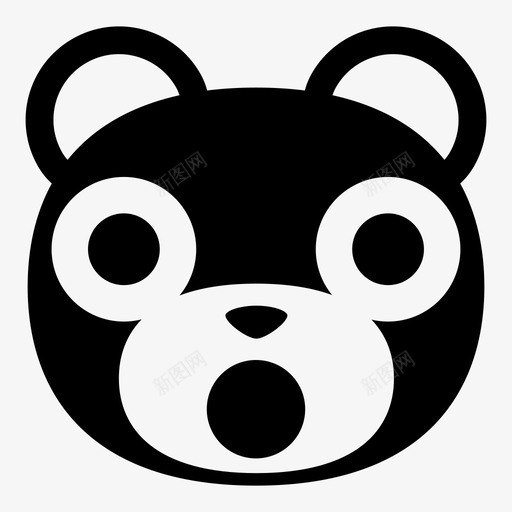 熊震惊了哦我的图标svg_新图网 https://ixintu.com 呆滞 哦 惊讶 我的 斯塔克 熊表情符号 熊震惊了 表情符号 震惊