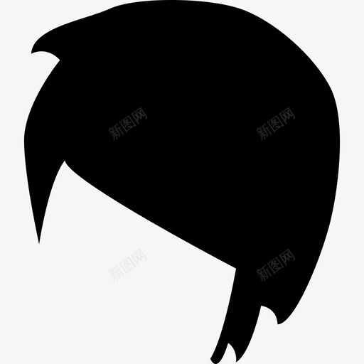 短发造型造型发廊图标svg_新图网 https://ixintu.com 发廊 短发造型 造型