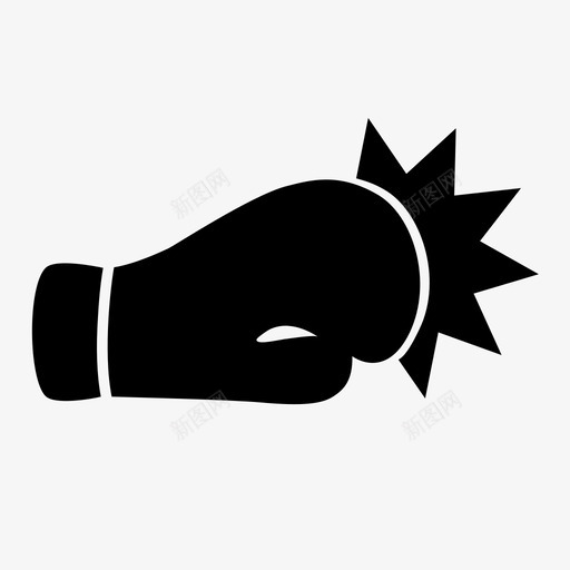 拳击手套物体材料图标svg_新图网 https://ixintu.com 体育 手戴 拳击 拳击手套 材料 物体 物品
