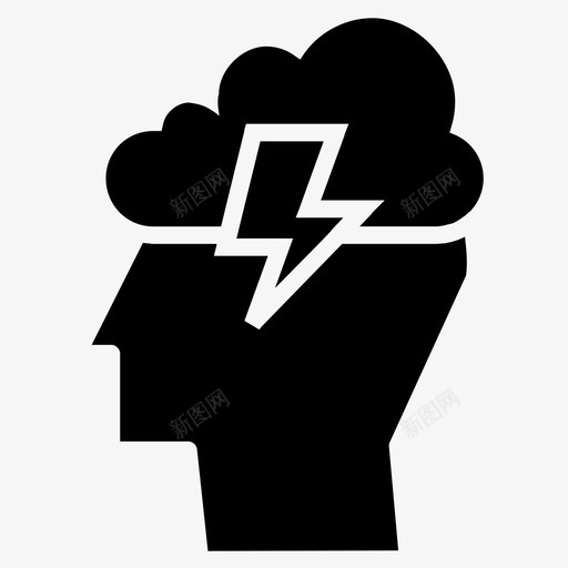 头脑风暴思考人图标svg_新图网 https://ixintu.com 云 人 创新 头脑风暴 思考 想法 想象 搜索引擎优化开发第1卷坚实 整理 生成 网络 自由思考 闪电