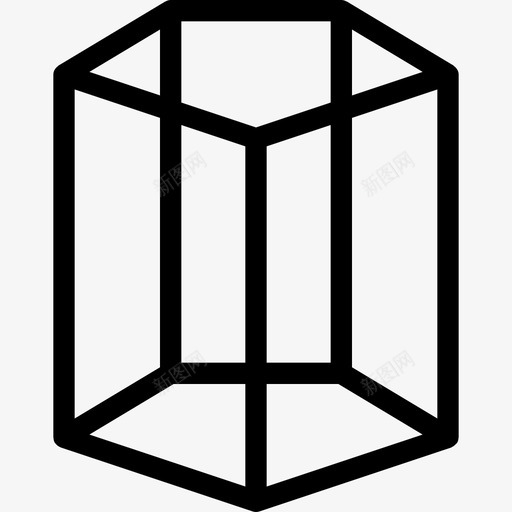 六角形圆柱体已售出形状图标svg_新图网 https://ixintu.com 不 保留 六角形圆柱体 坦克 已售出 形状 形状线条图标 粗体 轮廓 金色