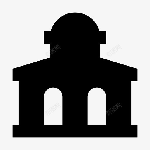 穹顶建筑房地产胶粘图标svg_新图网 https://ixintu.com 国会大厦 城市元素材料设计图标 宽 干燥 建筑 房地产 时尚 沿 穹顶建筑 胶粘