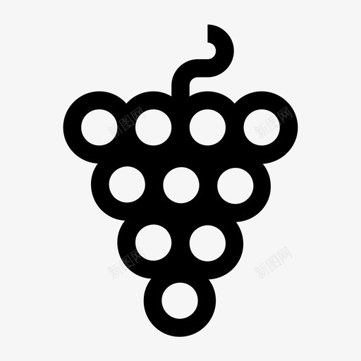 葡萄粗制水果图标svg_新图网 https://ixintu.com 不 保留 已售出 水果 粗制 葡萄 黄金