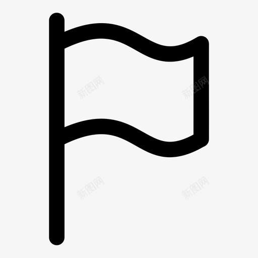 旗帜符号标志图标svg_新图网 https://ixintu.com 位置 国家 地图 布 旗帜 旗杆 标志 波浪 流行图标集粗体 符号 襟翼