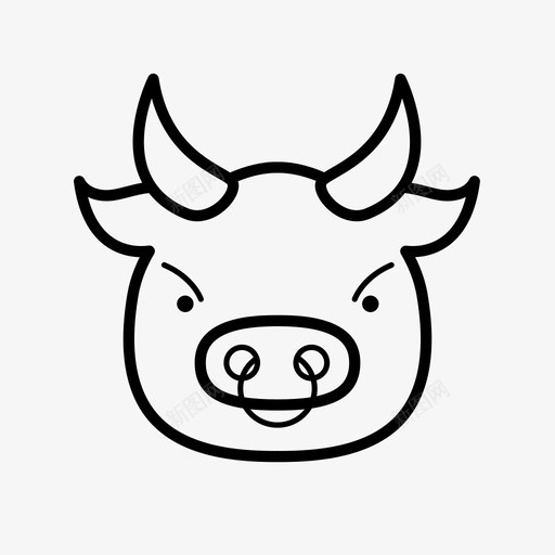牛信息图形图标svg_新图网 https://ixintu.com 信息 农场 分析 动物 图形 愤怒 文档 点击 牛 竞技表演