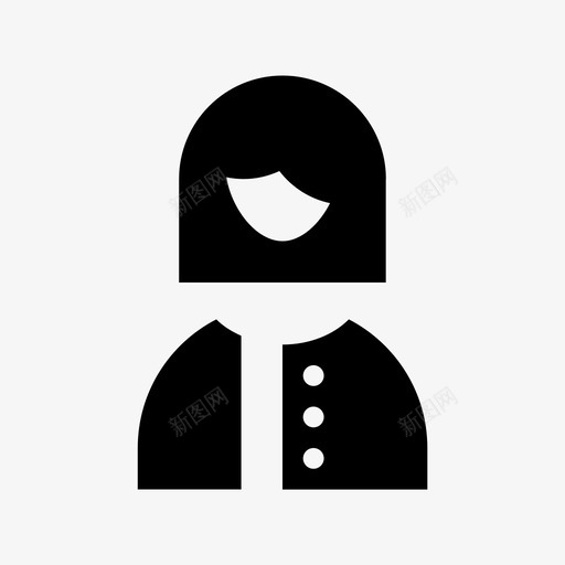 女孩化身人物化身材料标图标svg_新图网 https://ixintu.com 人物化身材料设计图标 女孩化身