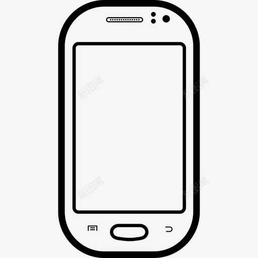 手机圆角工具和器具电话套图标svg_新图网 https://ixintu.com 工具和器具 手机圆角设计 电话套