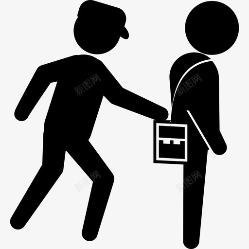 罪犯从后面偷了一个人的包人罪犯的头脑图标svg_新图网 https://ixintu.com 人 罪犯从后面偷了一个人的包 罪犯的头脑