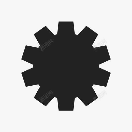 齿轮工具展示件图标svg_新图网 https://ixintu.com 展示件 工具 机械 材料 物品 设置 齿轮