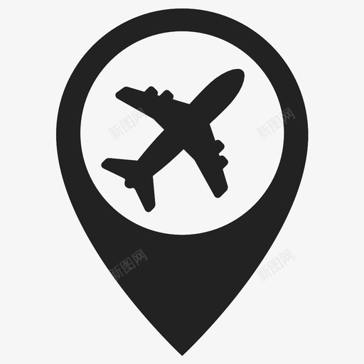 机场旅行票务图标svg_新图网 https://ixintu.com 地图 地图标记收集 平面图 旅行 机场 标记 票务 空姐 航班 航空公司 航站楼