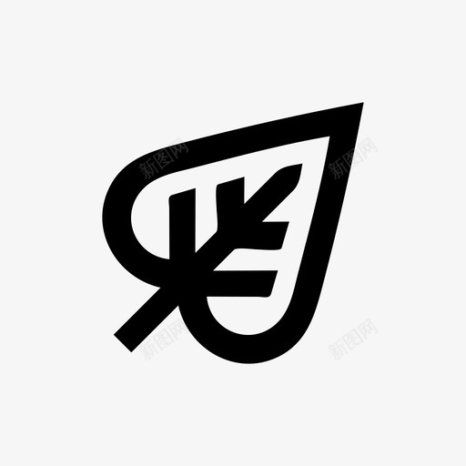 叶粗体金色图标svg_新图网 https://ixintu.com 不 保留 出售 叶 植物 粗体 草本 金色