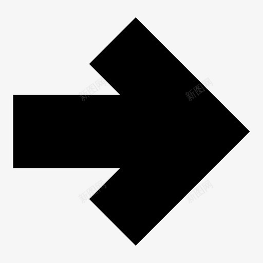 右推迟指针图标svg_新图网 https://ixintu.com 前进 右 忽略 指示 指针 推迟 方向 标记 移动 符号 箭头 继续