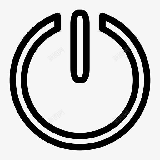 电源关闭重新启动图标svg_新图网 https://ixintu.com 关闭 打开 电源 能量 退出 重新启动