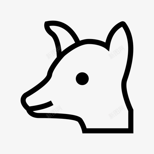 山羊动物家畜图标svg_新图网 https://ixintu.com 动物 动物和鸟类线条图标 哺乳动物 家畜 山羊 山羊头 绵羊 羔羊 非蔬菜食品
