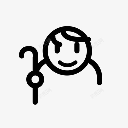 老人家图标svg_新图网 https://ixintu.com 老人家