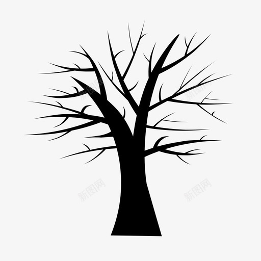 幽灵树图标svg_新图网 https://ixintu.com 幽灵树