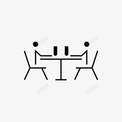 餐厅晚餐午餐图标svg_新图网 https://ixintu.com 会议 午餐 晚餐 露天 露天餐厅 餐厅 餐厅餐桌