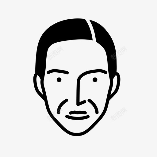 人物视图用户图标svg_新图网 https://ixintu.com 人 人物 分析 女人 开始 打开 点击 用户 脸 视图