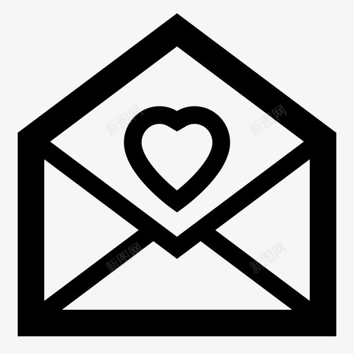 情书信封书信图标svg_新图网 https://ixintu.com 书信 信封 心 情书 情人节 有用的图标浪漫 浪漫 秘密崇拜者 邮件
