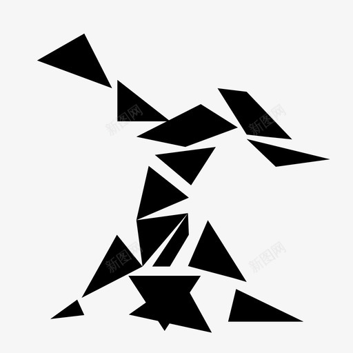 舞蹈演员几何运动图标svg_新图网 https://ixintu.com 几何运动 舞蹈演员