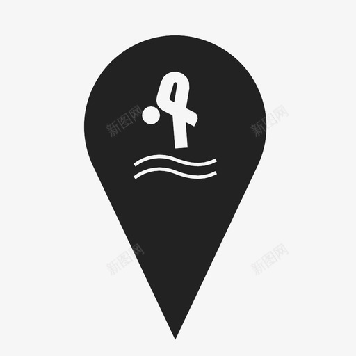 跳水游泳天鹅图标svg_新图网 https://ixintu.com 优雅 力量 天鹅 奥运会 游泳 游泳池 竞赛 跳水 跳跃 运动 高