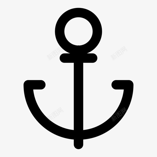 锚啊船图标svg_新图网 https://ixintu.com 利诺 啊 帆 海 海洋 船 重型 锚