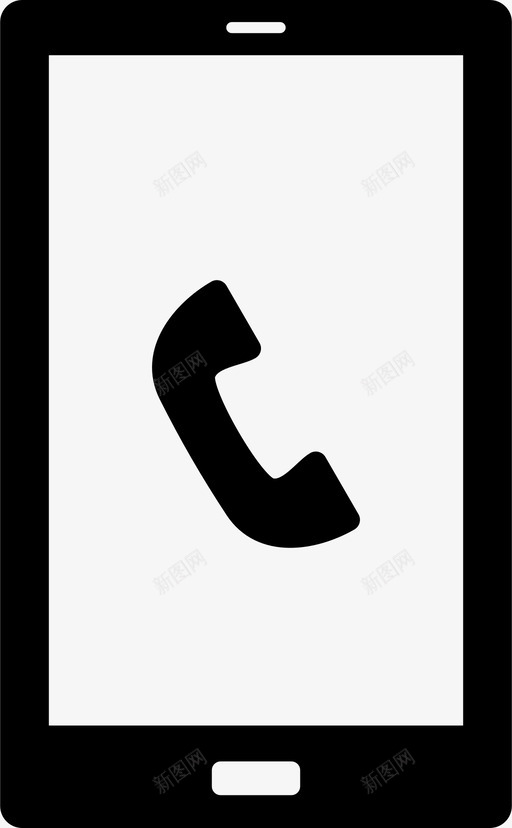 智能手机通话设备图标svg_新图网 https://ixintu.com 互联网 技术 接收器 文本 智能手机 来电 设备 通话