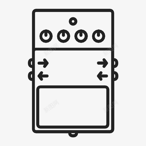 吉他踏板联合减法图标svg_新图网 https://ixintu.com dd3 信号 减法 前进 另一个 吉他踏板 声音 效果 联合