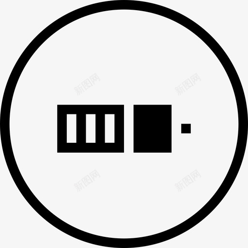 电池蓄电池电源图标svg_新图网 https://ixintu.com 充电 圆形固体卷2 指示器 接口 用户界面 电池 电源 能量 蓄电池