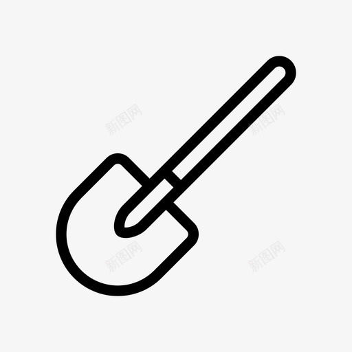 铲挖园艺工具图标svg_新图网 https://ixintu.com 园艺工具 手工艺品 挖 挖洞 铲 铲子