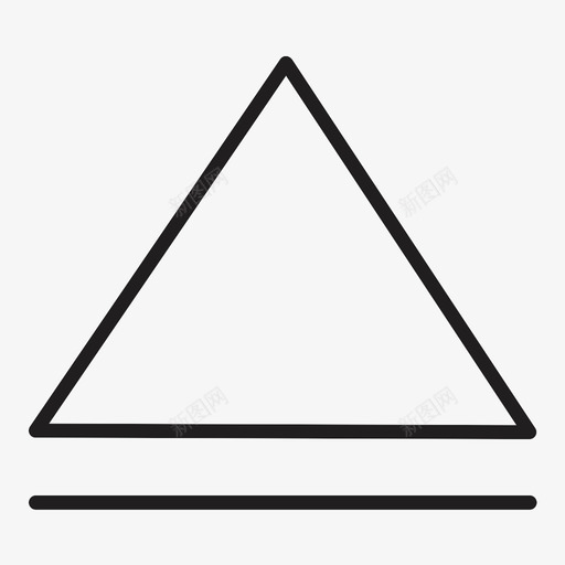 弹出光盘媒体图标svg_新图网 https://ixintu.com 三角形 光盘 删除 媒体 弹出 播放机 输出