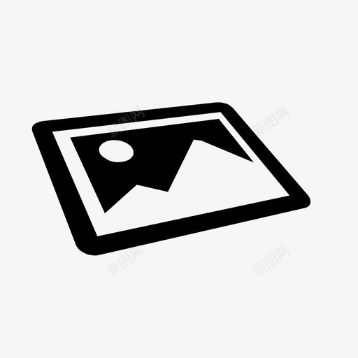 图像透视照片图标svg_新图网 https://ixintu.com hold nope 图像透视 图片 多媒体 已售 数字标牌 照片 粗体 金色