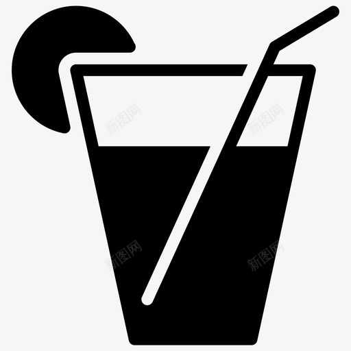果汁饮料混合饮料图标svg_新图网 https://ixintu.com 免费套餐solidicon 果汁 混合饮料 热带美食 玻璃杯 饮料 鸡尾酒