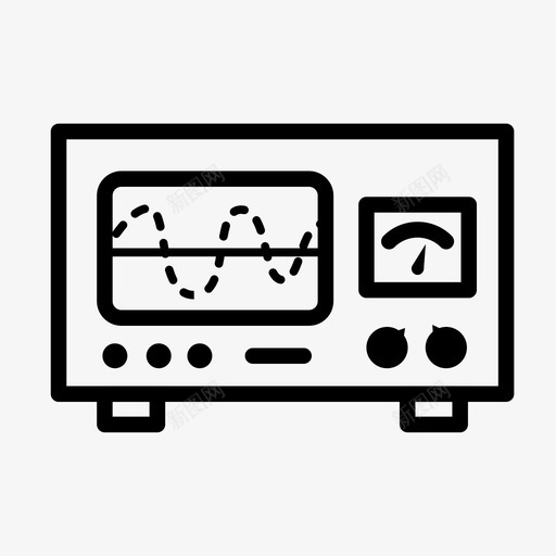 示波器设备实验图标svg_新图网 https://ixintu.com 仪器 实验 实验室 测试 示波器 科学家 科学技术 设备