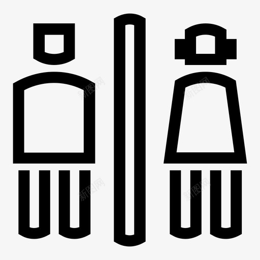 卫生间标牌指示图标svg_新图网 https://ixintu.com 卫生间 指示 标牌 检查 浴缸 附加
